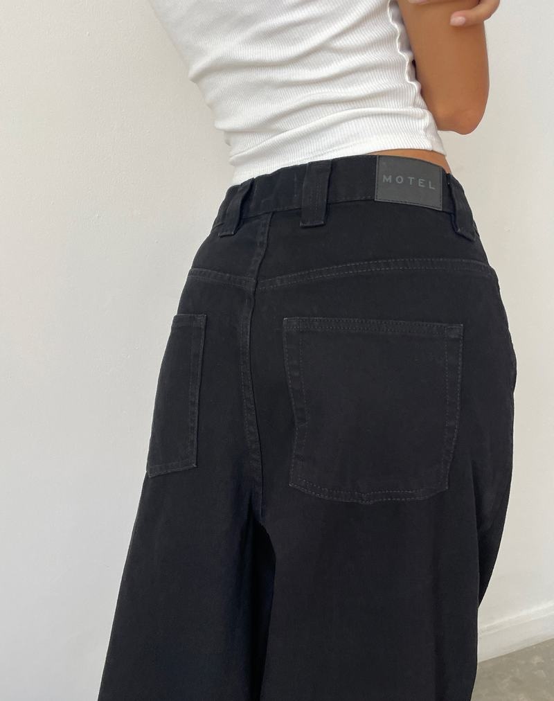 Jeansy Motel Rocks Skater Low Rise Damskie Czarne | NQY4838JW