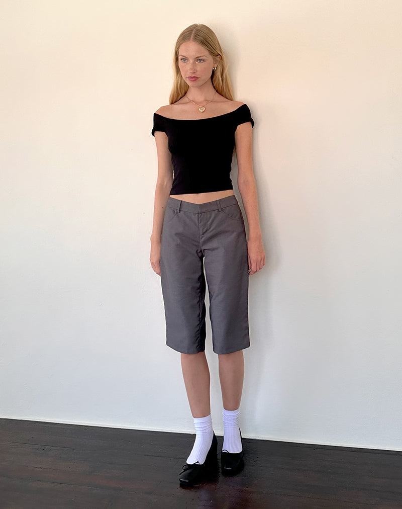 Koszulki Motel Rocks Cania Corset Damskie Czarne | USK151ZF
